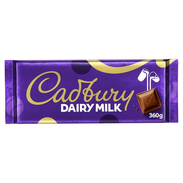 Cadbury Dairy Milk Chocolate Bar   360g GOODS M&S   