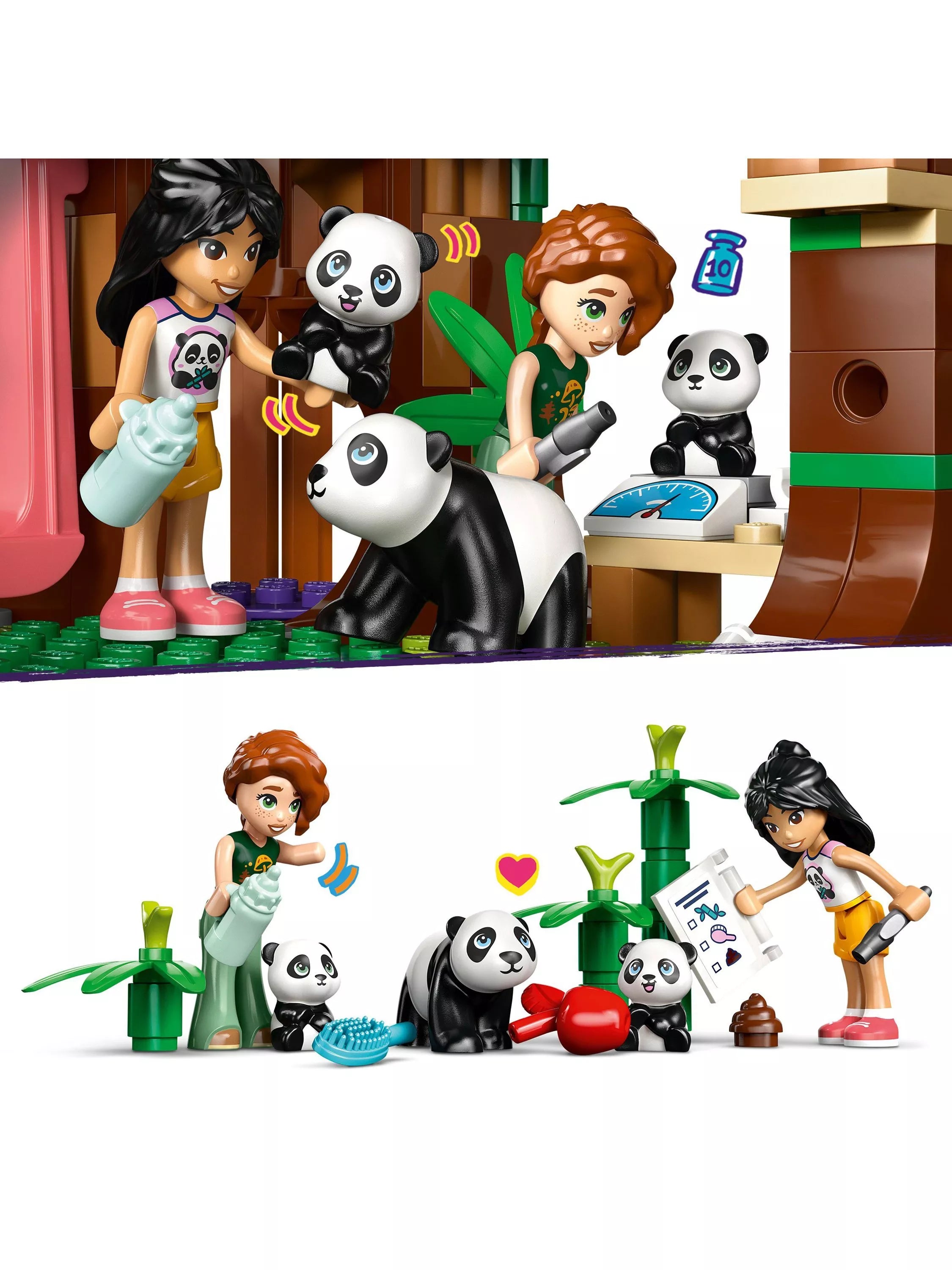 LEGO Friends Panda Sanctuary Animal Care 243-piece building set, UK version