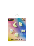 Crocs glow-in-the-dark space Jibbitz charms pack of 5, UK version