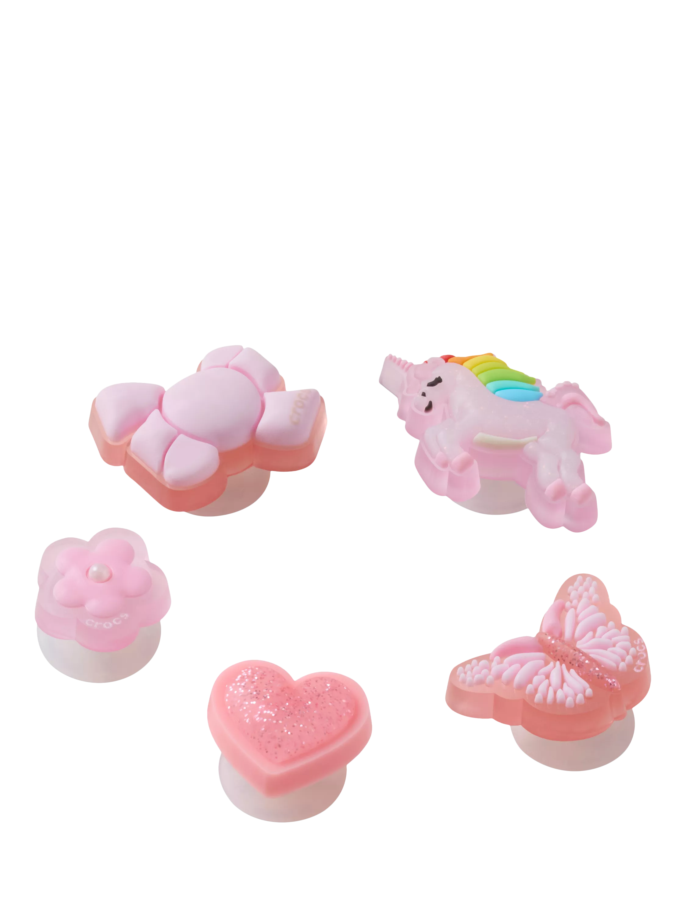 Crocs Jibbitz charms pack of 5 tiny girl favourites, UK version