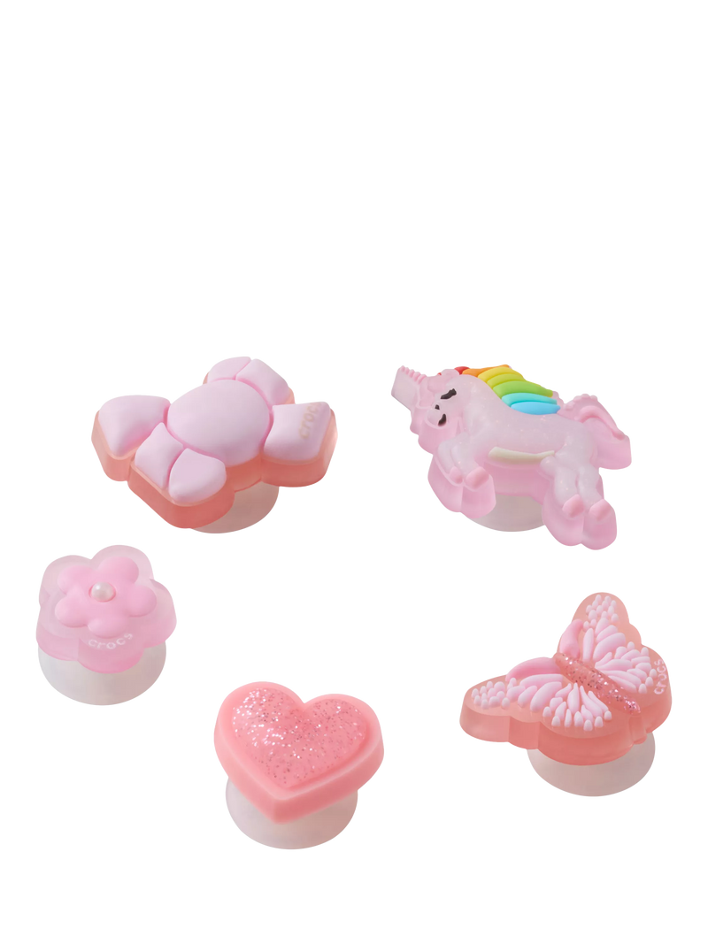 Crocs Jibbitz charms pack of 5 tiny girl favourites, UK version