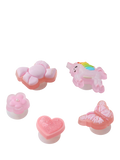 Crocs Jibbitz charms pack of 5 tiny girl favourites, UK version
