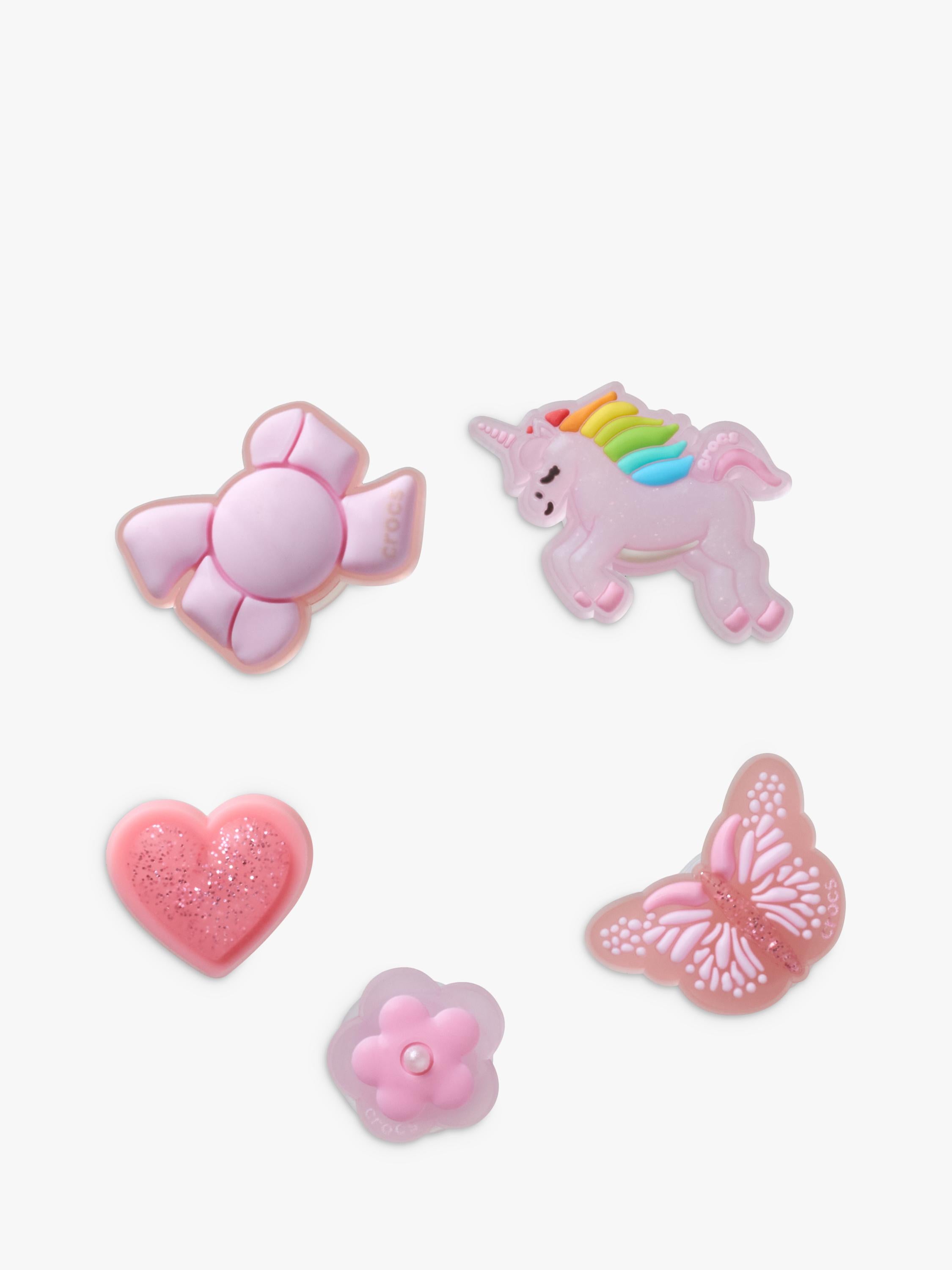 Crocs Jibbitz charms pack of 5 tiny girl favourites, UK version
