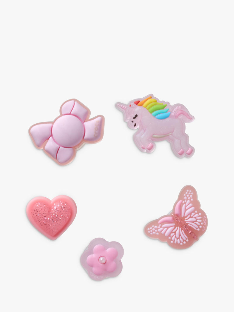 Crocs Jibbitz charms pack of 5 tiny girl favourites, UK version