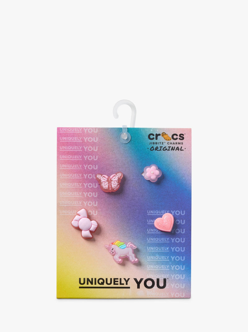 Crocs Jibbitz charms pack of 5 tiny girl favourites, UK version