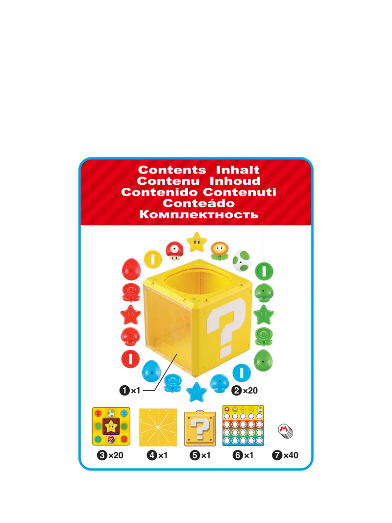 Nintendo Super Mario Question Block 3 in 1 game - British product