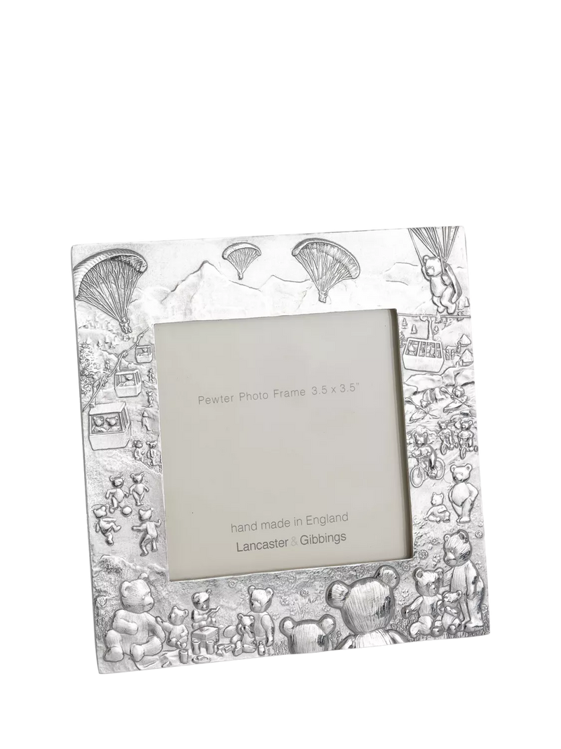 Lancaster and Gibbings teddy bear photo frame 3.5x3.5 inches, imported from the UK
