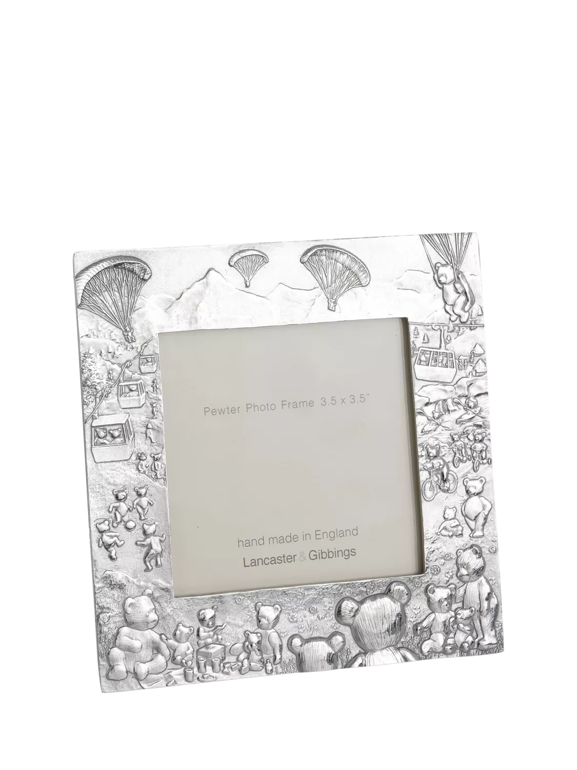Lancaster and Gibbings teddy bear photo frame 3.5x3.5 inches, imported from the UK