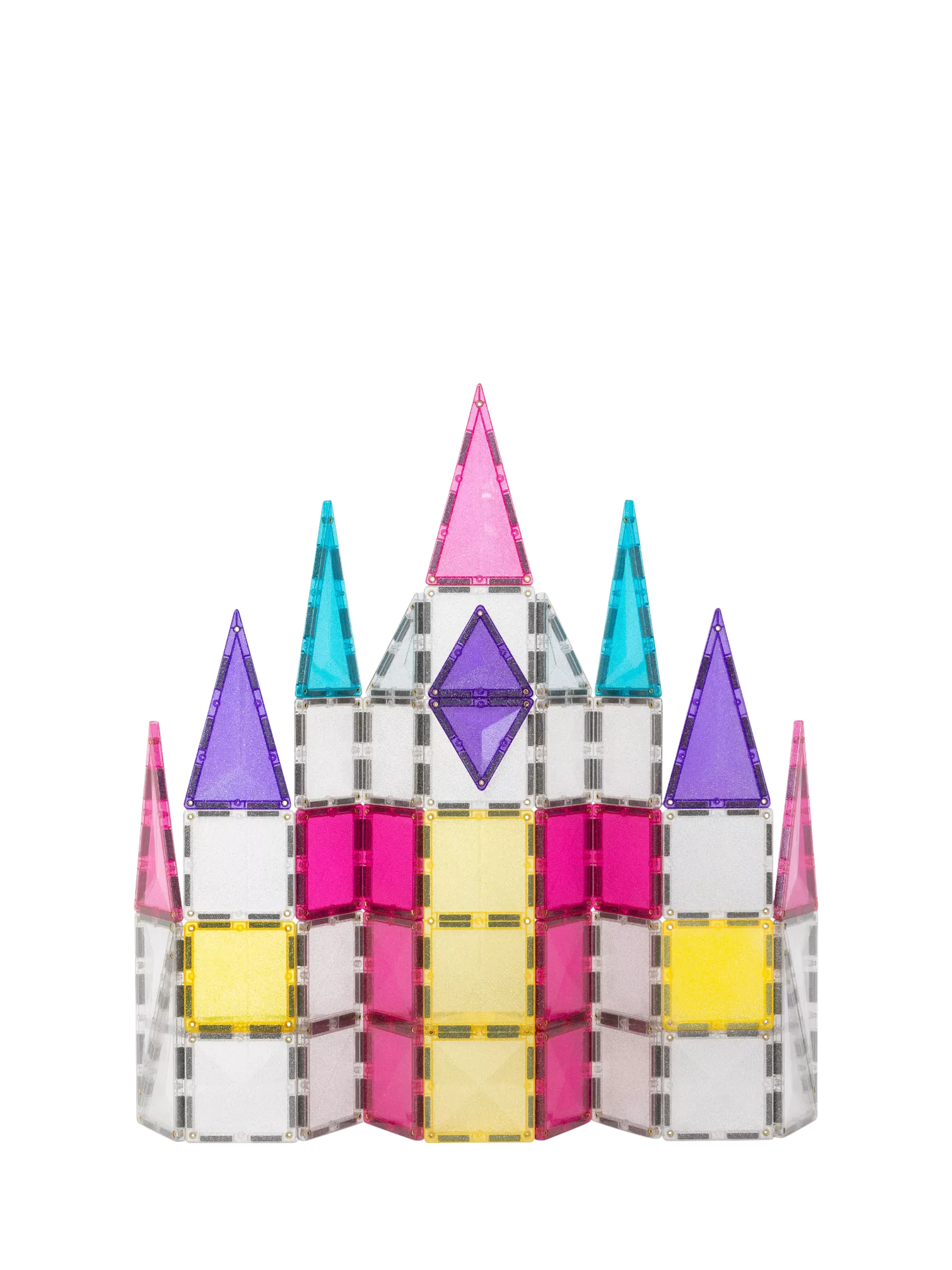 Connetix glitter unicorn tiles 56-piece construction set, imported from the UK