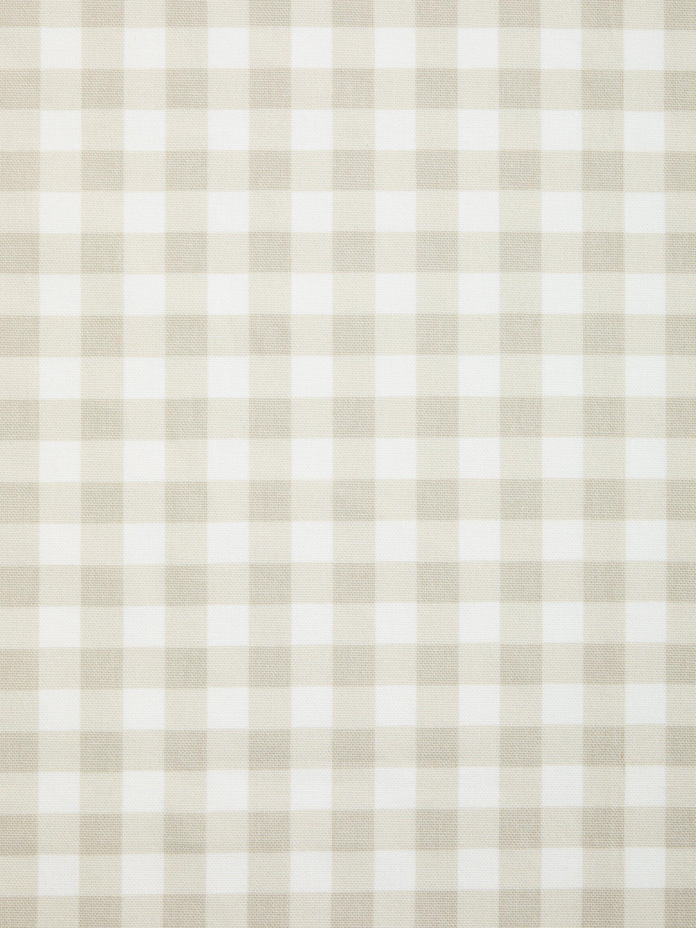 John Lewis gingham greige oilcloth fabric, UK version