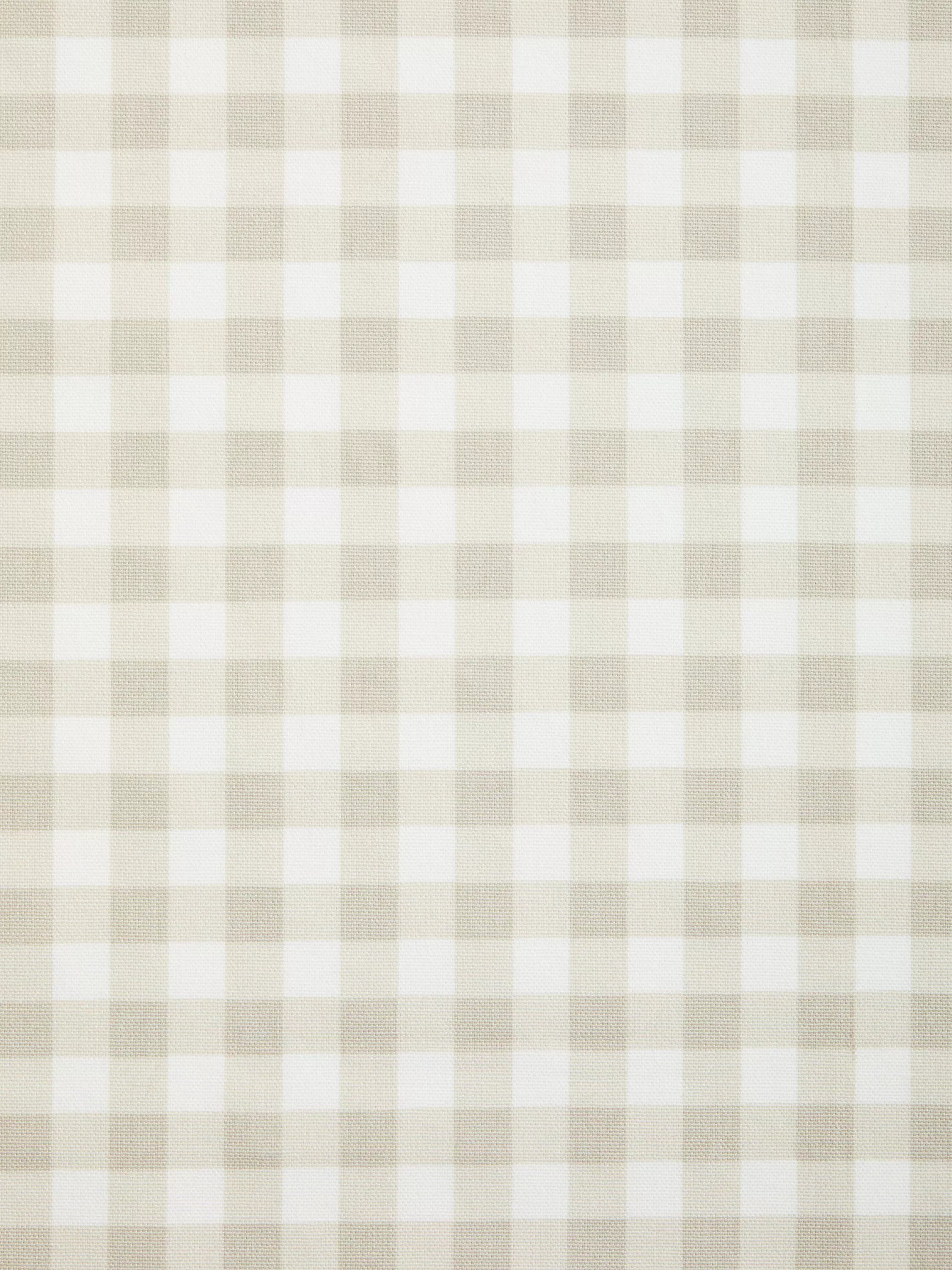 John Lewis gingham greige oilcloth fabric, UK version