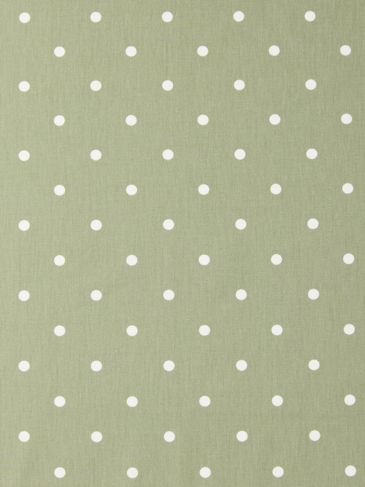 John Lewis oilcloth tablecloth fabric sage dot 130cm, UK version
