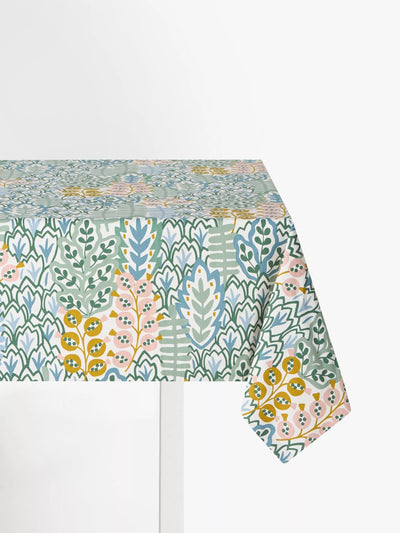 John Lewis John Lewis Alva Oilcloth Tablecloth Fabric Teal- Buy online at McGrocer