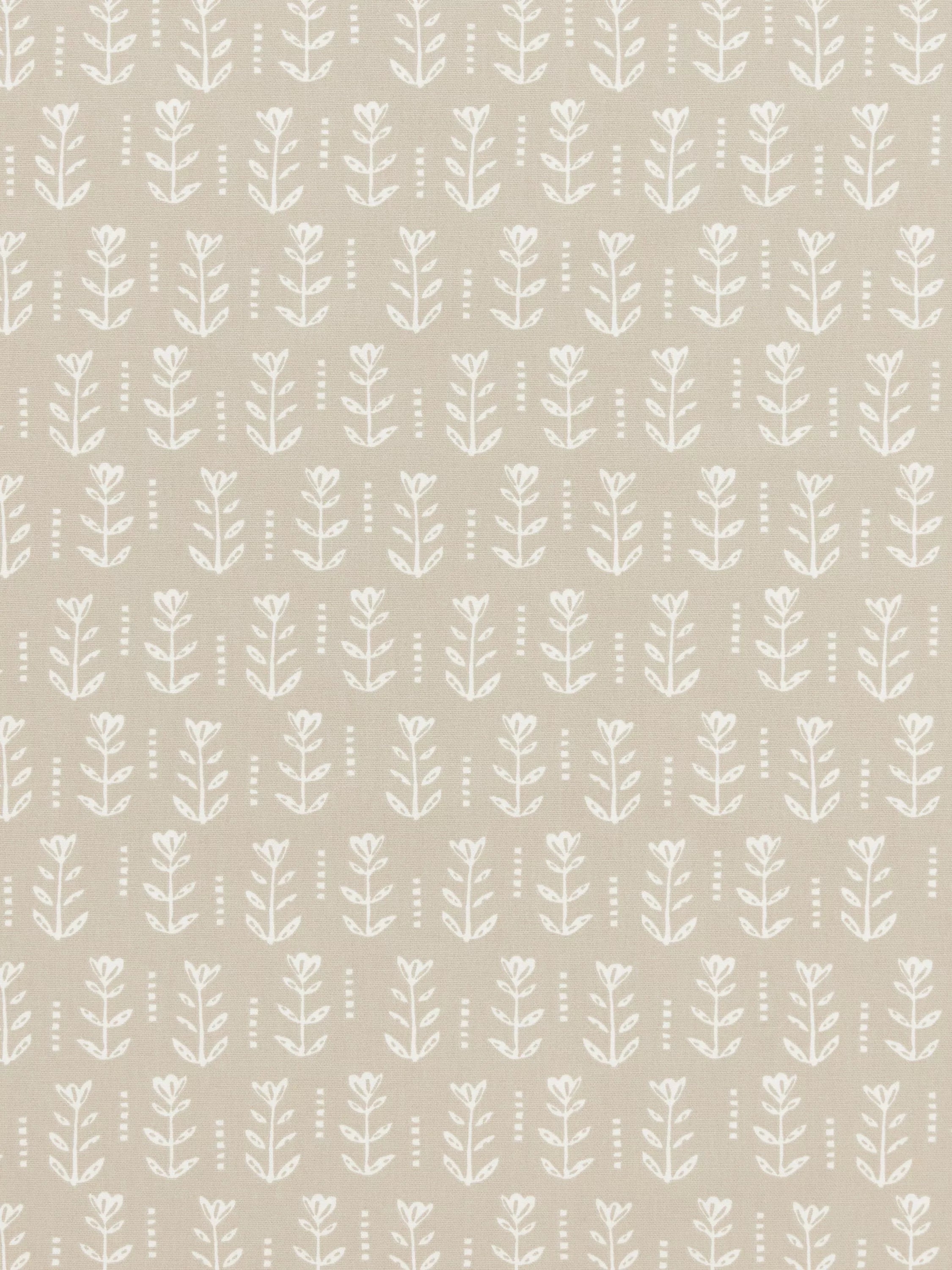 John Lewis Cora oilcloth tablecloth fabric putty, UK version