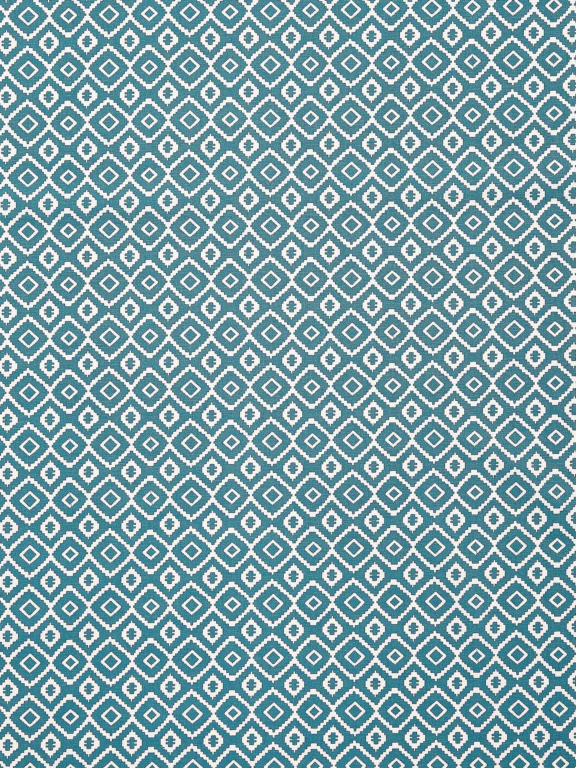 John Lewis Nazca Oilcloth Tablecloth Fabric, Blue
