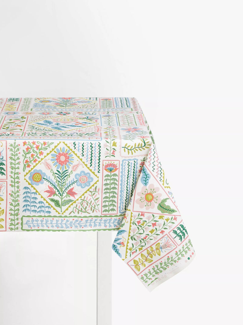 John Lewis Talavera oilcloth tablecloth with multi floral pattern - British product