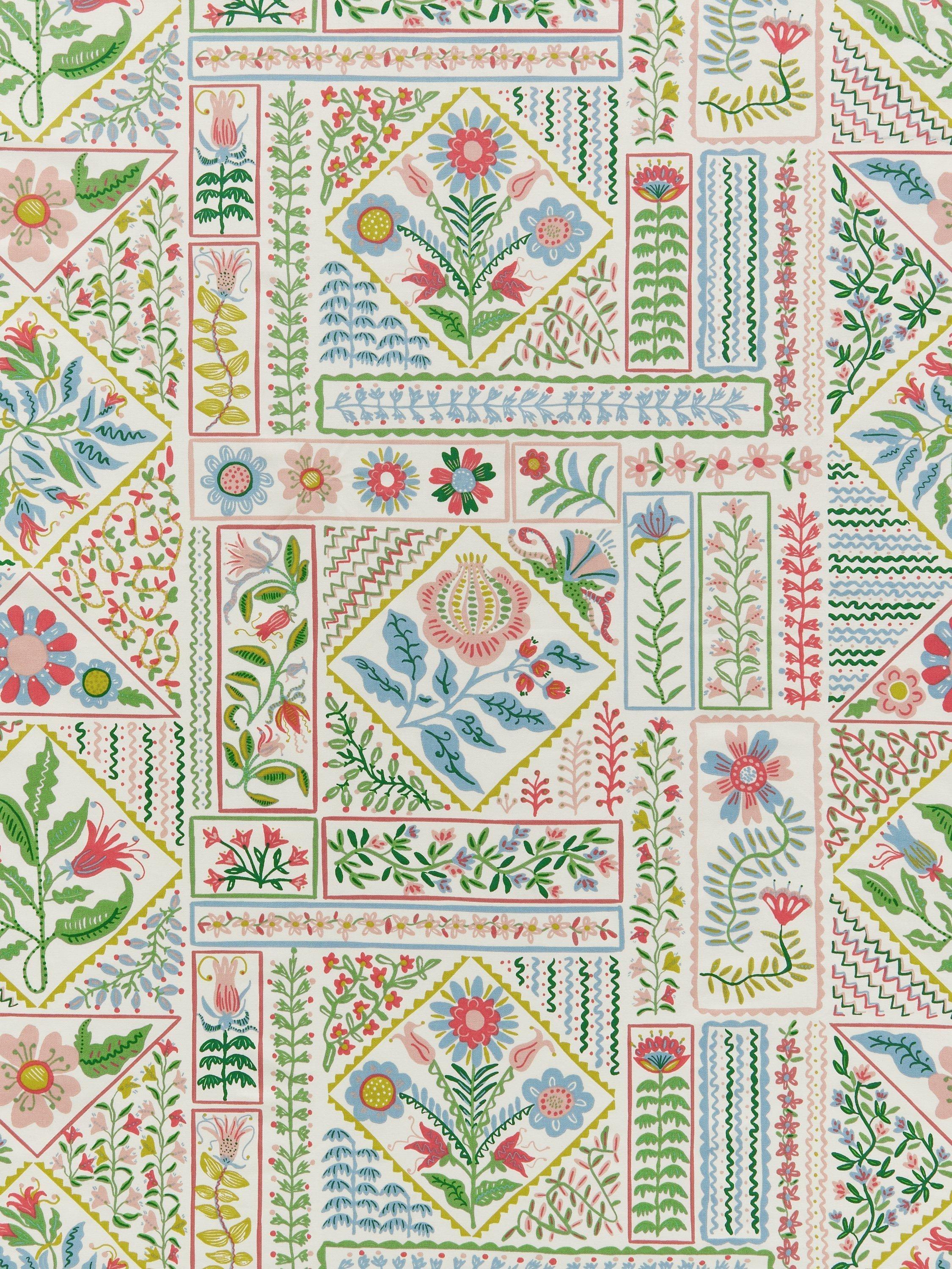 John Lewis Talavera oilcloth tablecloth with multi floral pattern - British product