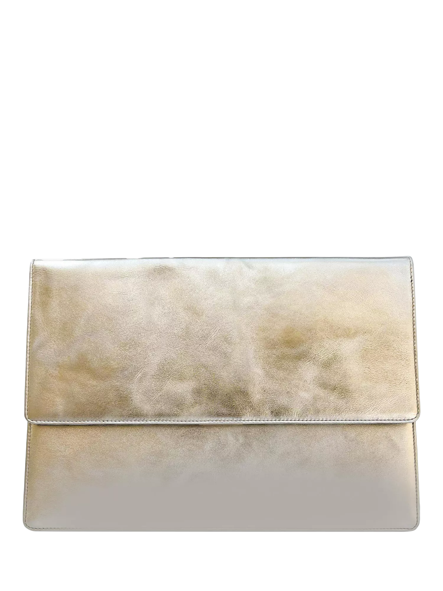 Apatchy London leather laptop sleeve gold 13-14 inch, imported from the UK