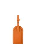 Apatchy London orange leather luggage tag, UK version