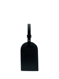 Apatchy leather luggage tag and loop keyring set black - British product