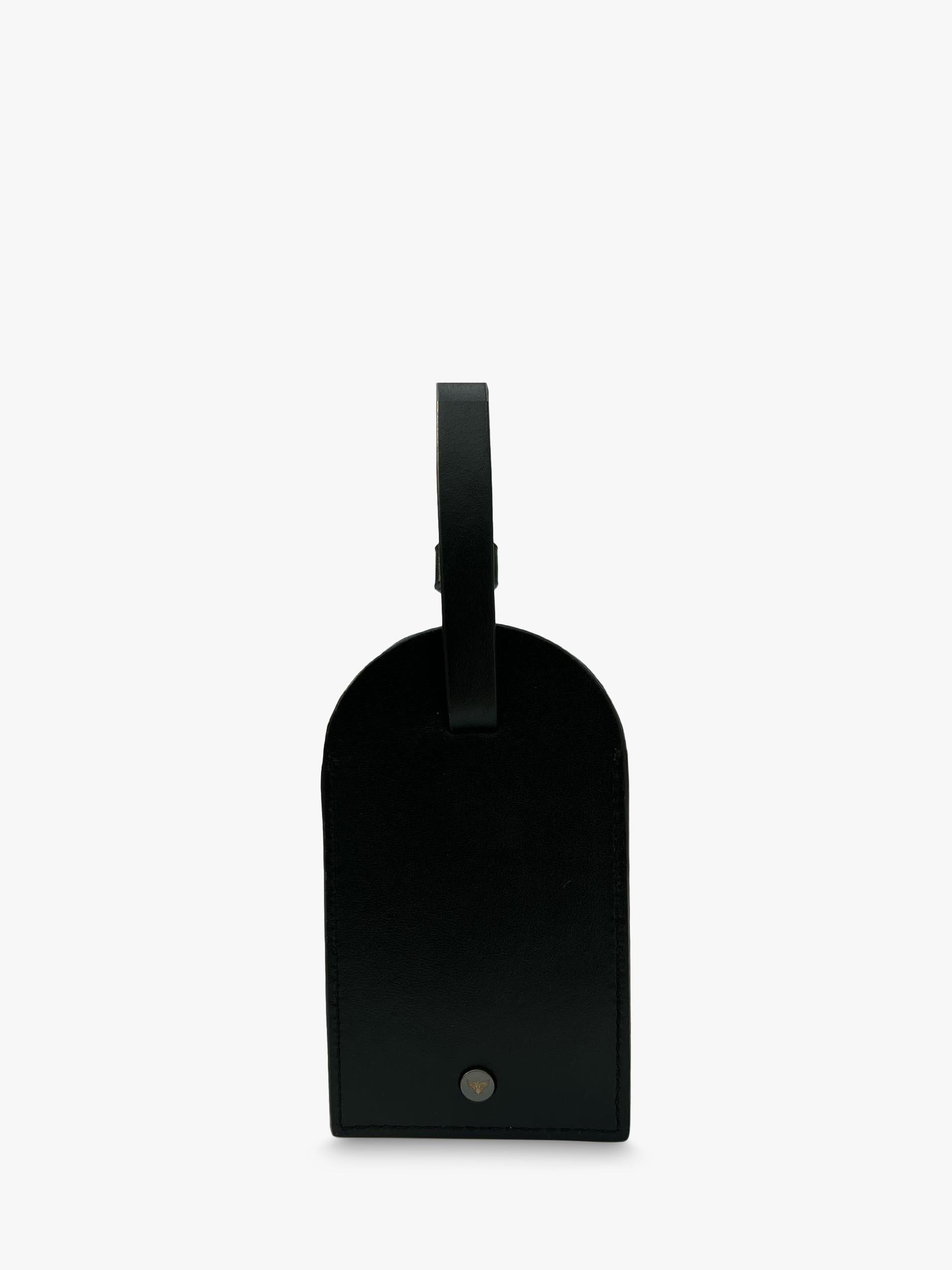 Apatchy London leather luggage tag with AirTag case (British brand)
