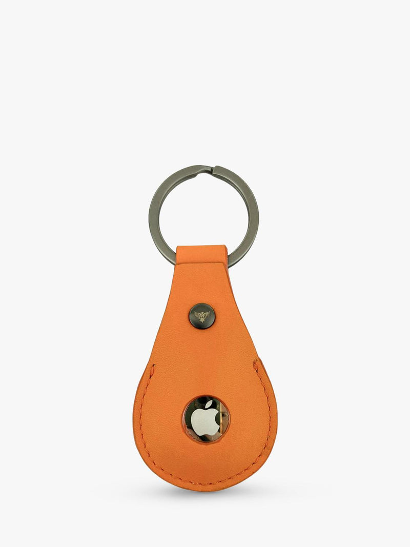 Apatchy London leather luggage tag with AirTag case (British brand)