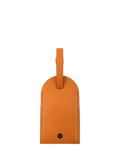 Apatchy London leather luggage tag and keyring gift set in orange, imported from the UK