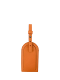 Apatchy London leather luggage tag and keyring gift set in orange, imported from the UK