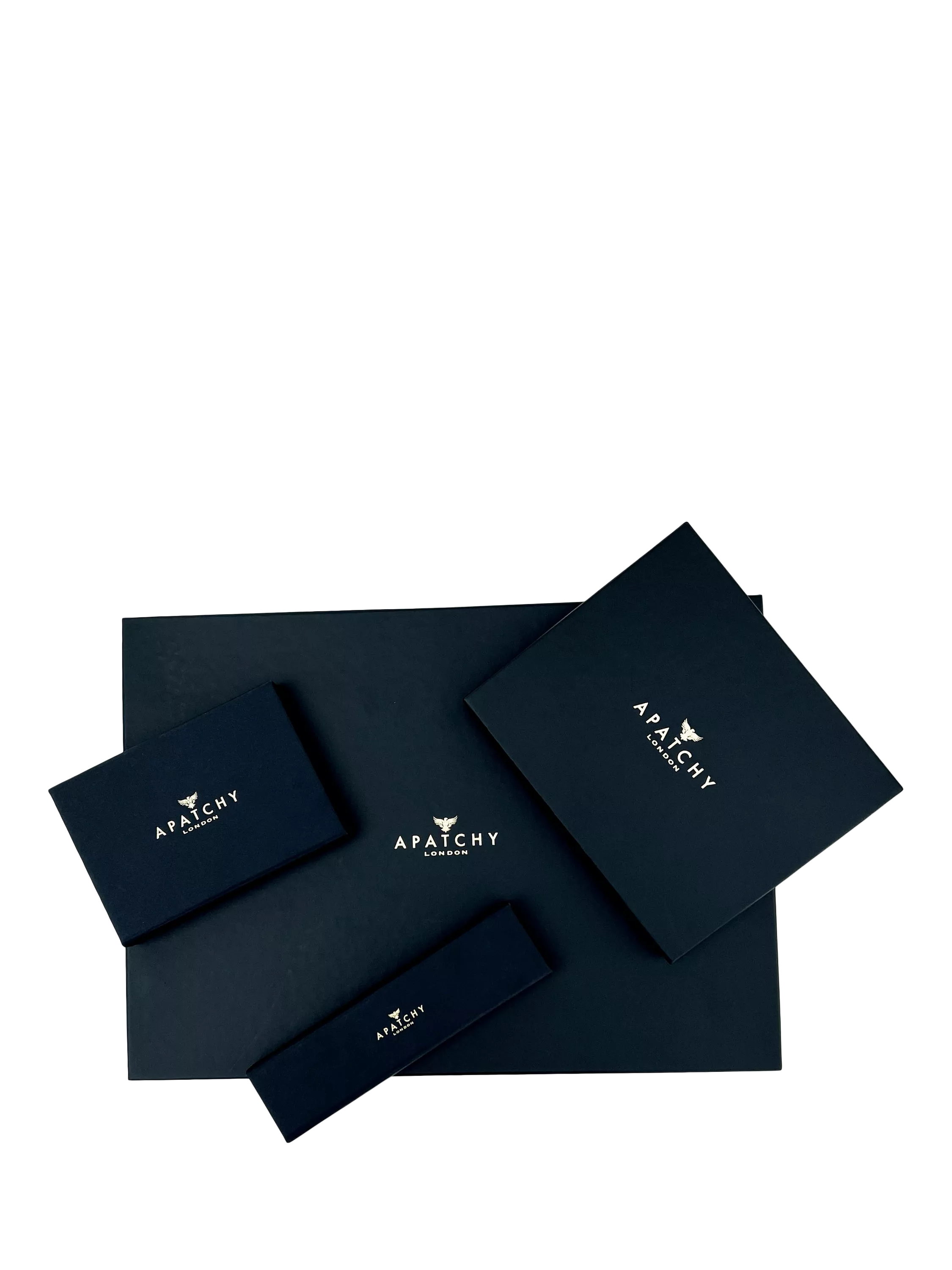 Apatchy London leather luggage tag and keyring gift set in orange, imported from the UK