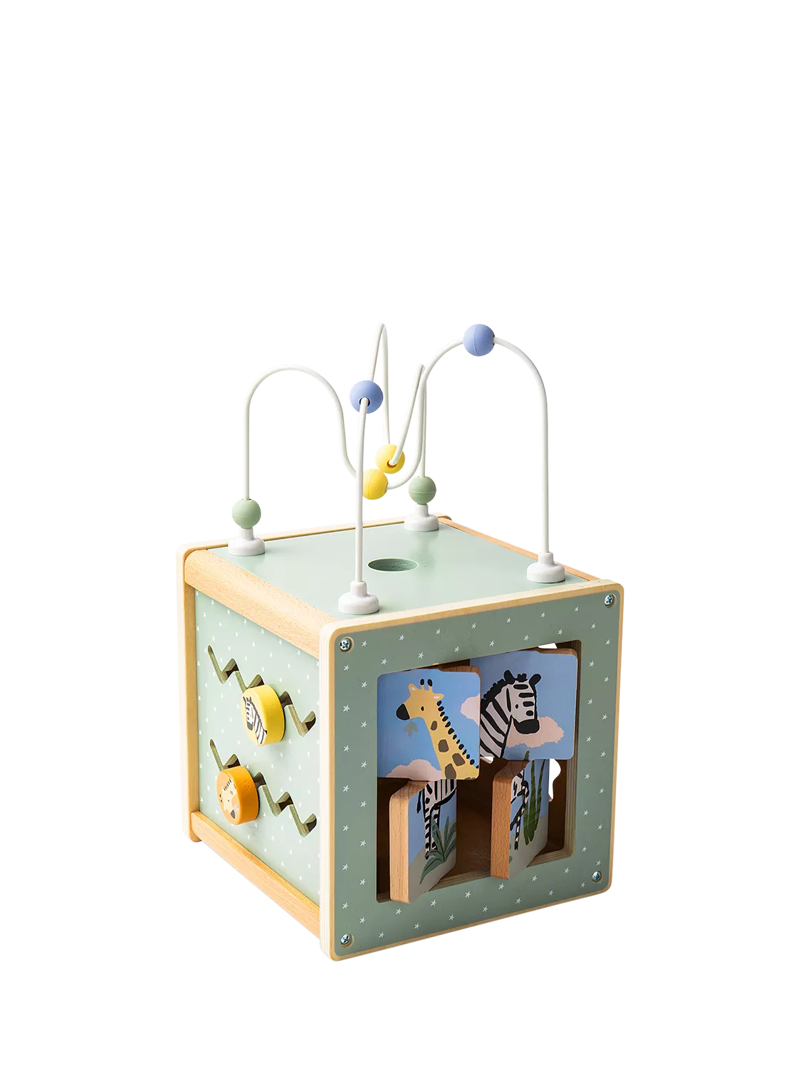 John Lewis Wooden Activity Cube, imported from the UK