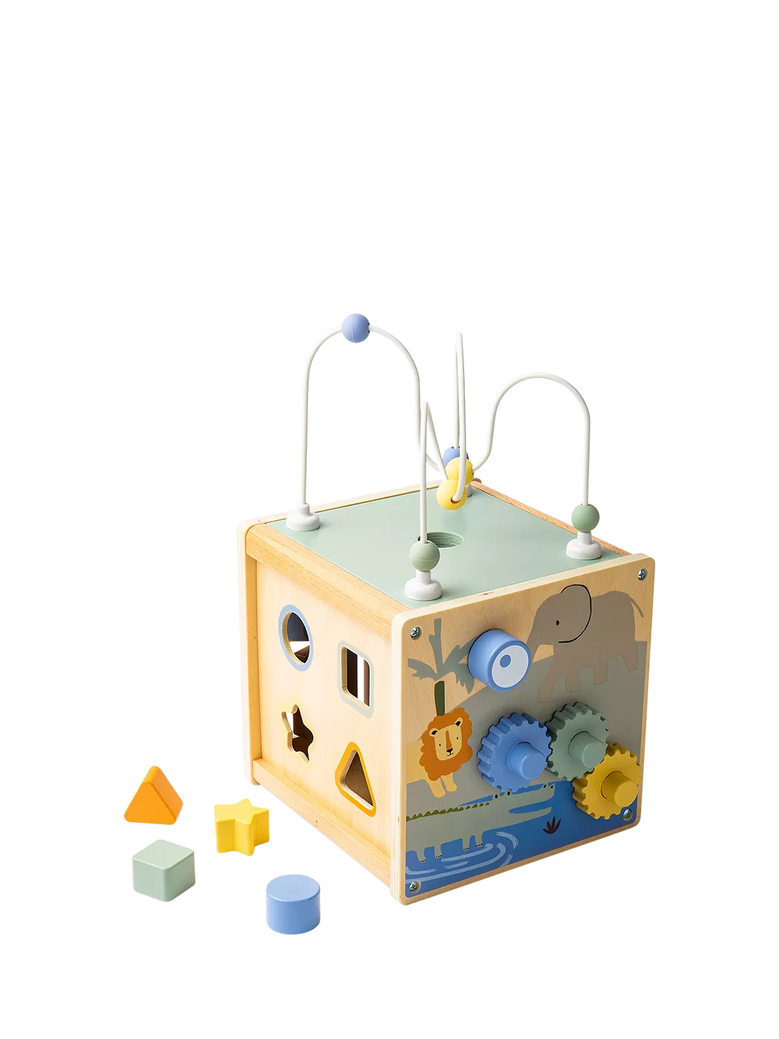 John Lewis Wooden Activity Cube, imported from the UK
