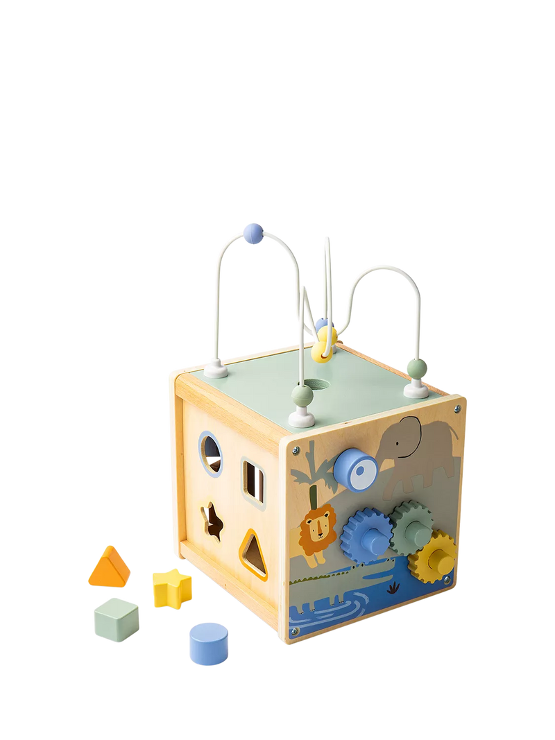 John Lewis Wooden Activity Cube, imported from the UK