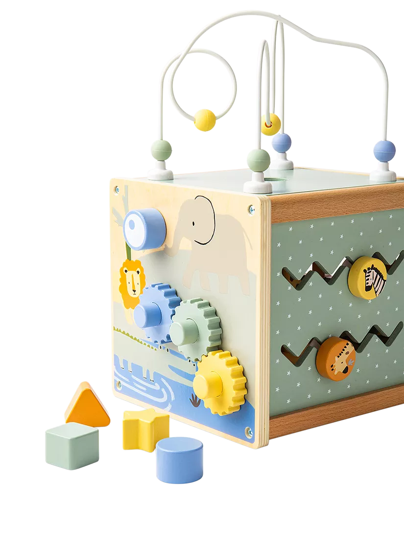 John Lewis Wooden Activity Cube, imported from the UK
