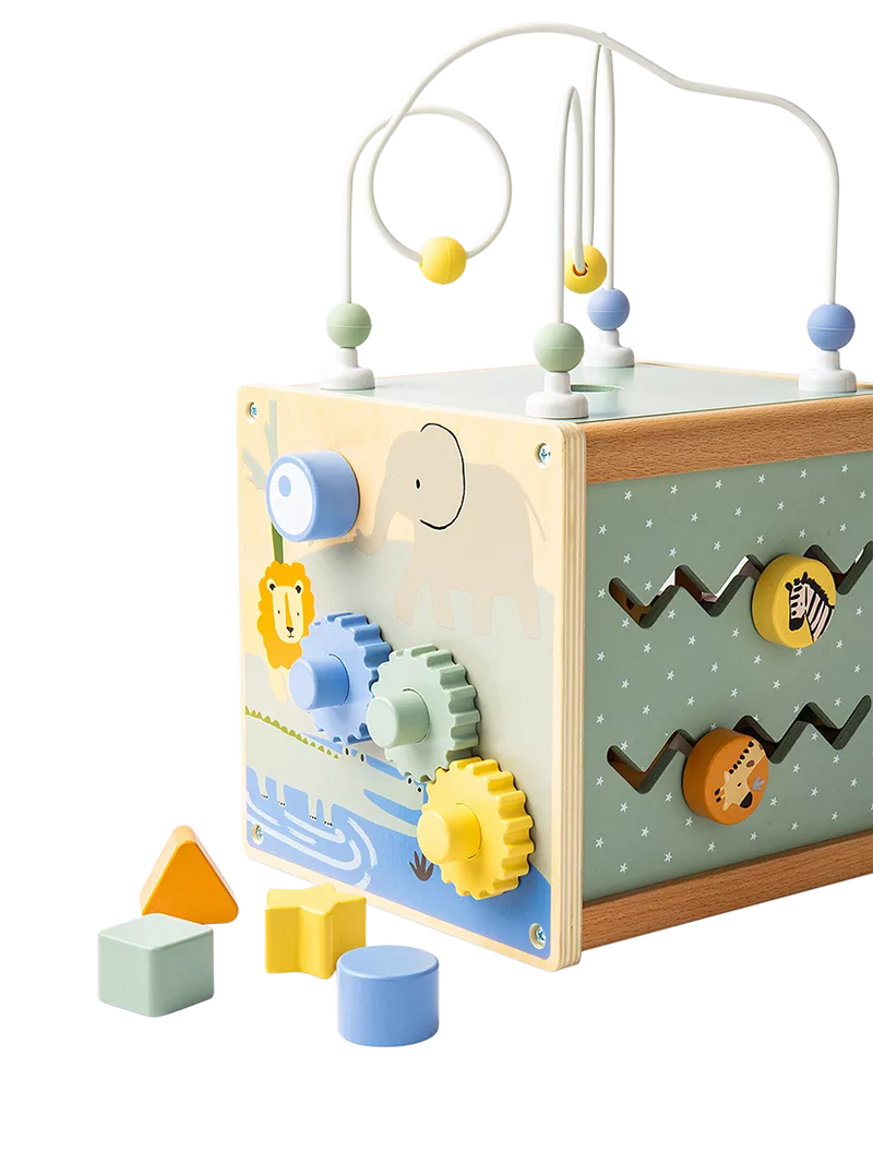 John Lewis Wooden Activity Cube, imported from the UK