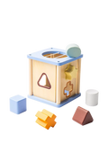John Lewis wooden shape sorter FSC-certified toy, UK version