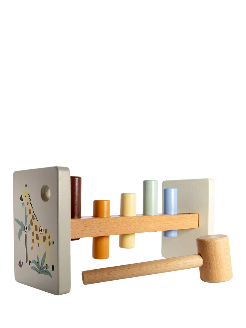 John Lewis wooden hammer bench toy - British product