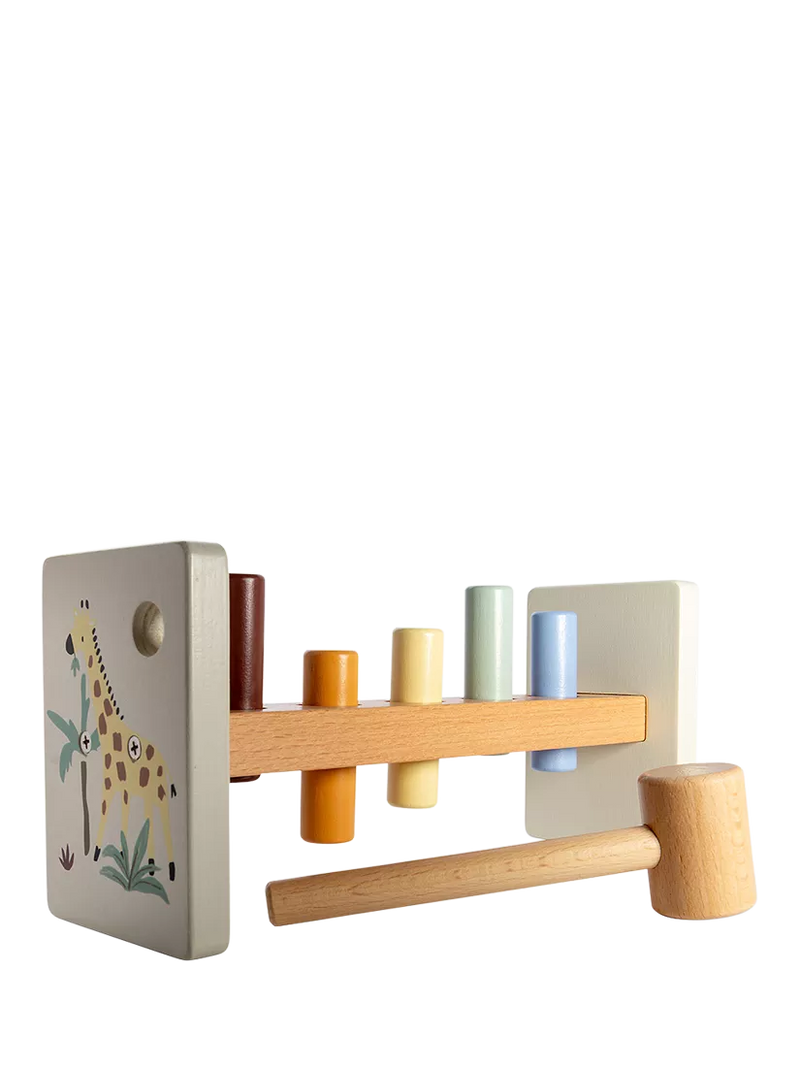 John Lewis wooden hammer bench toy - British product