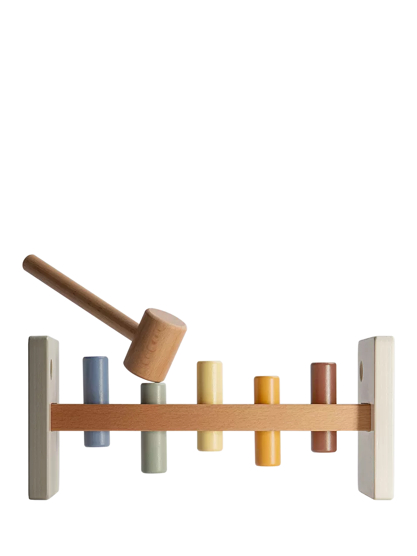 John Lewis wooden hammer bench toy - British product