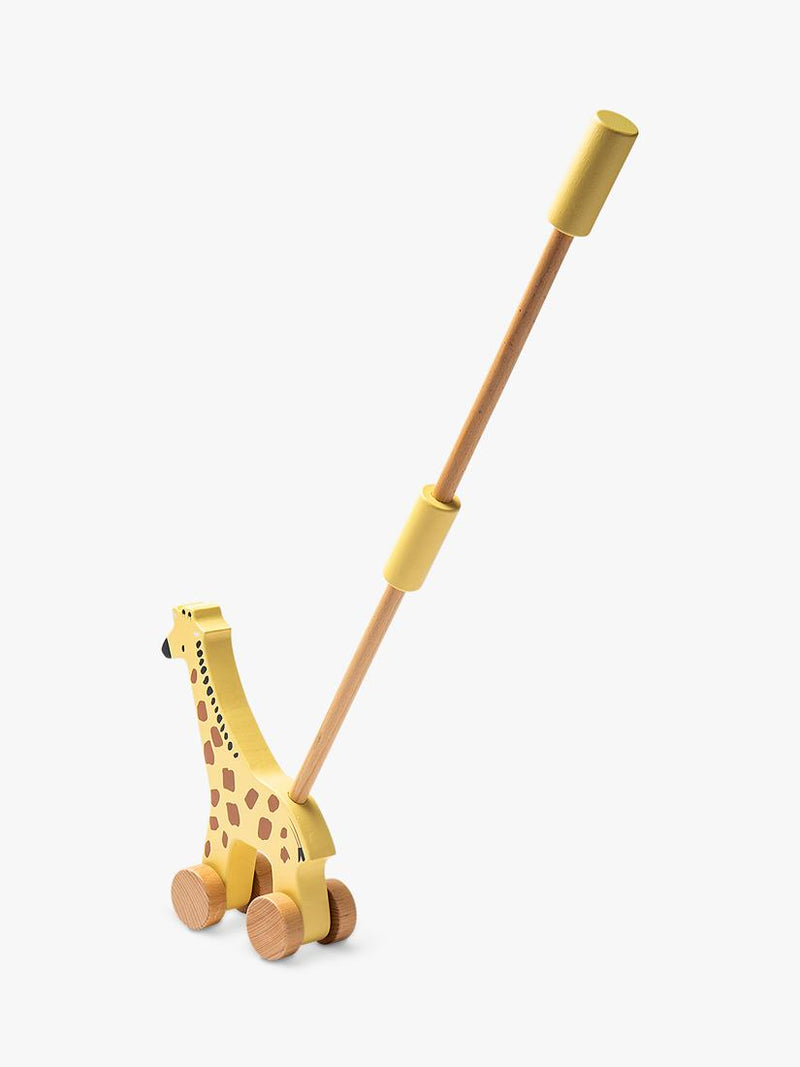 John Lewis wooden push-along giraffe toy FSC-certified - British product