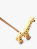 John Lewis wooden push-along giraffe toy FSC-certified - British product
