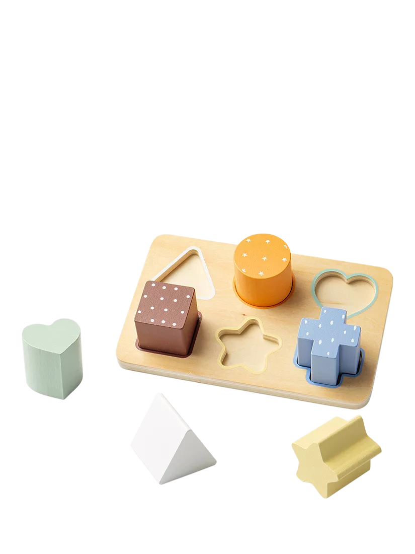 John Lewis wooden shape puzzle FSC-certified - British product