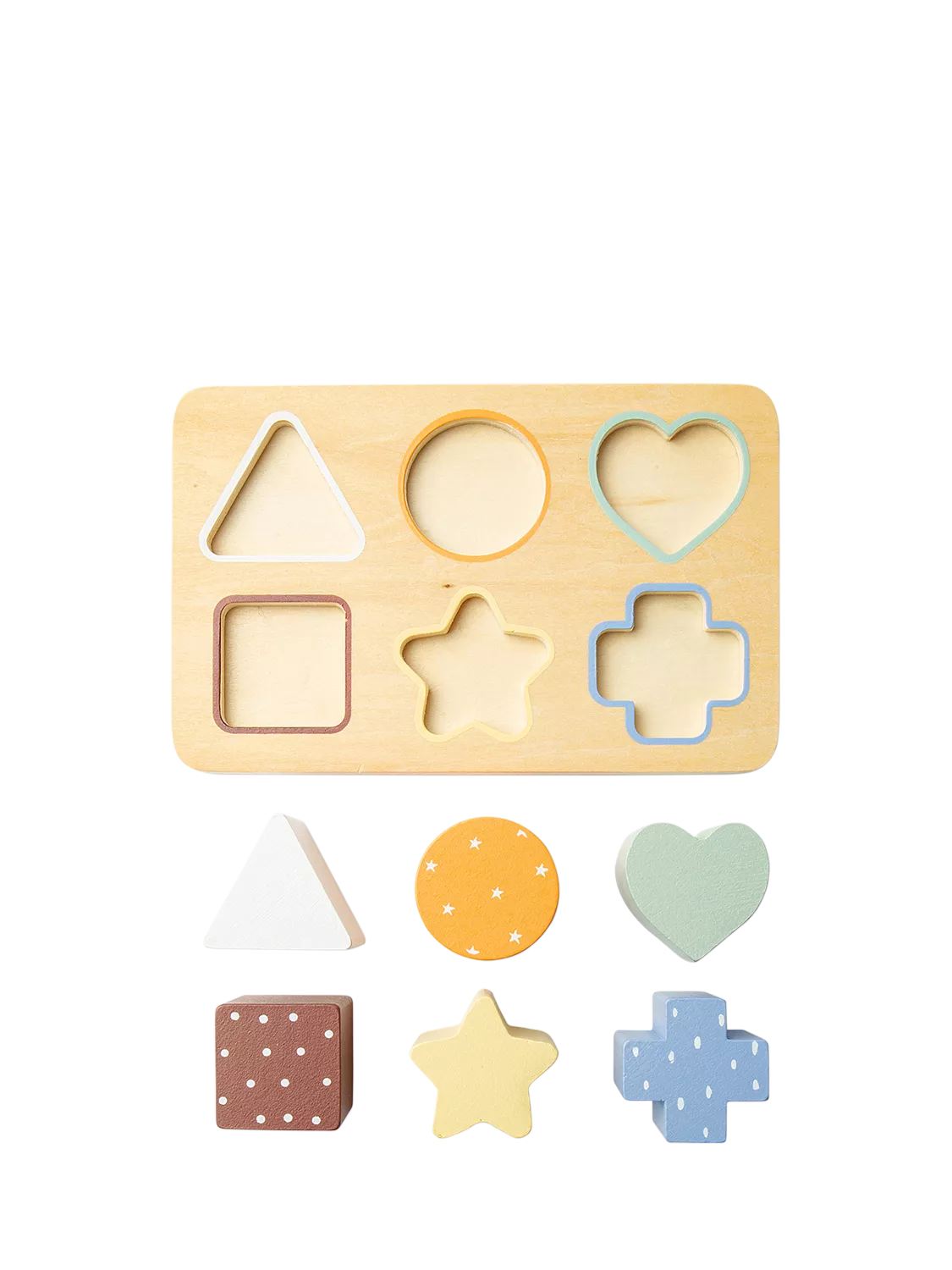 John Lewis wooden shape puzzle FSC-certified - British product