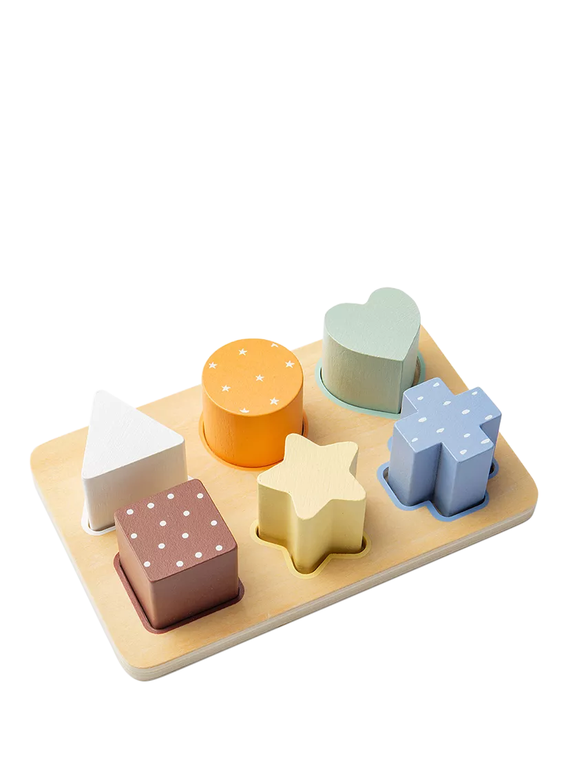 John Lewis wooden shape puzzle FSC-certified - British product