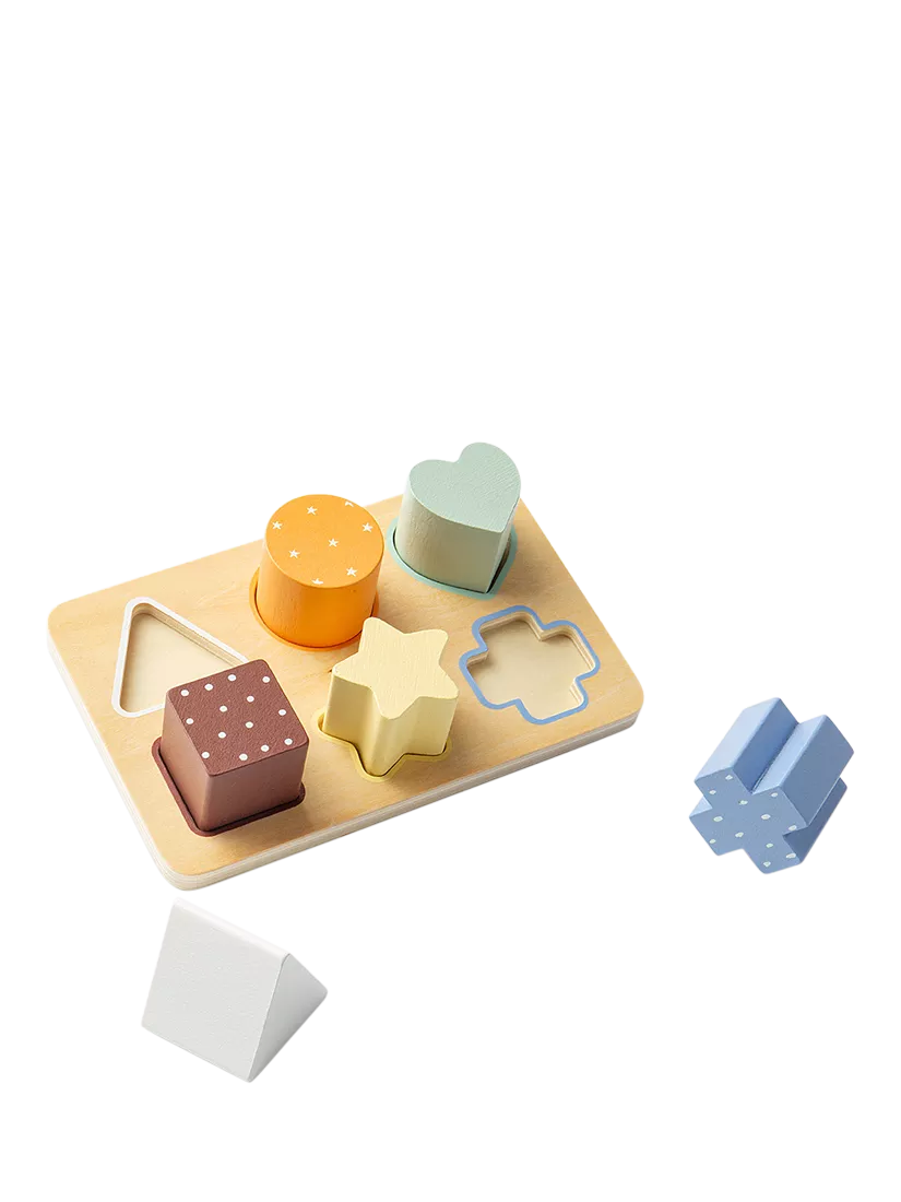 John Lewis wooden shape puzzle FSC-certified - British product