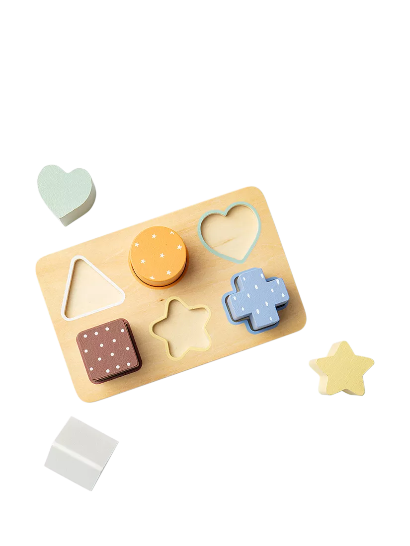 John Lewis wooden shape puzzle FSC-certified - British product