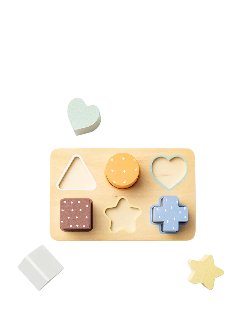John Lewis wooden shape puzzle FSC-certified - British product
