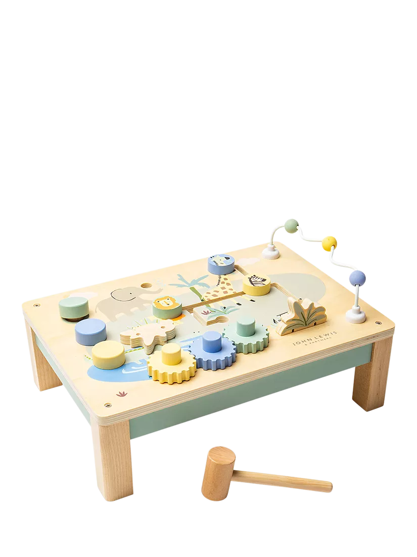 John Lewis wooden activity bench for toddlers, UK version