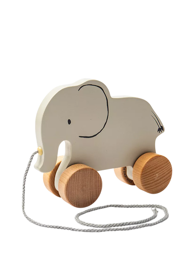 John Lewis John Lewis Wooden Pull-Along Elephant Toy- Buy online at McGrocer