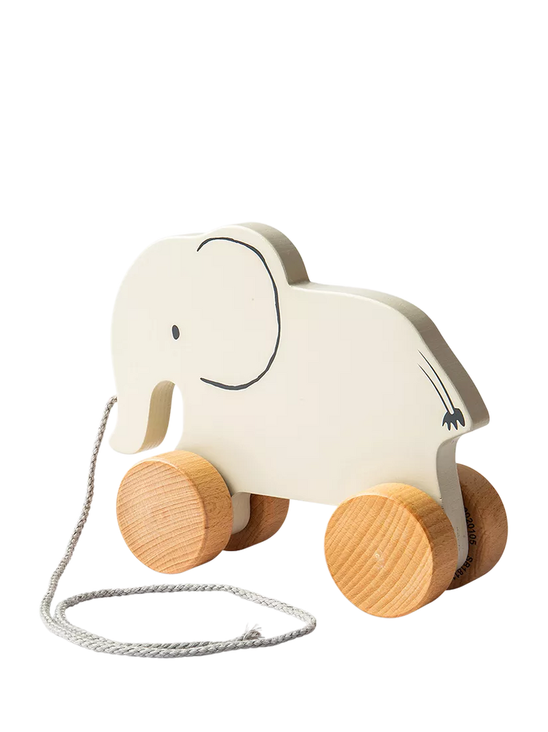 John Lewis wooden pull-along elephant toy - British product