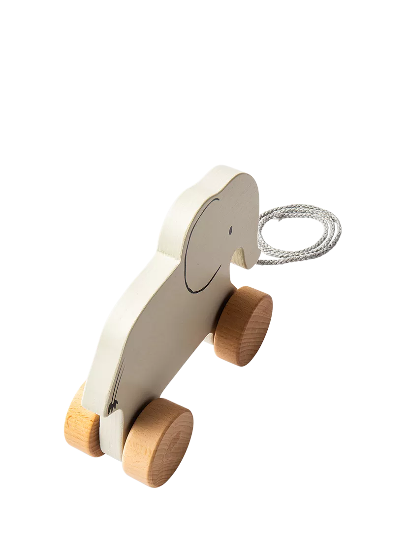 John Lewis wooden pull-along elephant toy - British product